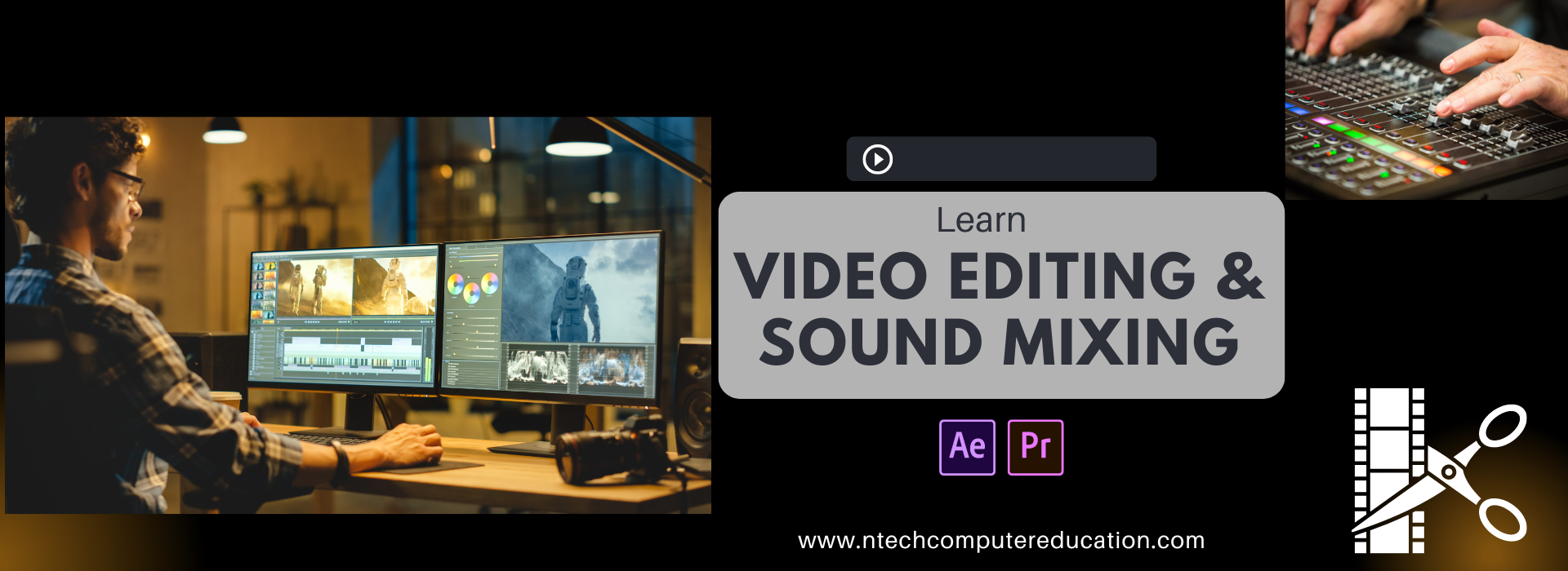 learn video editing and sound mixing in ludhiana