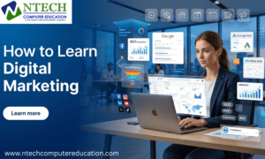 How to learn digital marketing in 2026 with SEO, Google Ads, social media marketing, analytics, and content marketing tools.